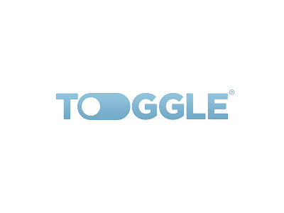 Toggle Logo blue gradient logo logo design simple logo switch toggle