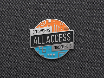 All Access Enamel Pin badge chrome enamel enamel pin event pin swag