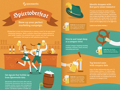 Spicetoberfest Infographic beer dance green illustration infographic lederhosen oktoberfest orange
