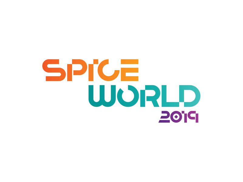 SpiceWorld 2019 Logo branding conference event lockups logo logo design logos orange purple spiceworld