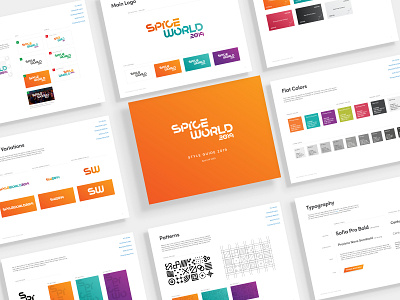 SpiceWorld 2019 Style Guide brand design brand guide brand identity branding event design guidelines styles typography