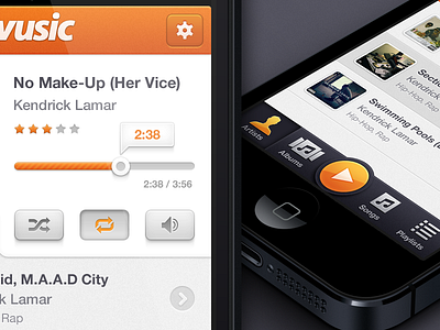 Vusic App Design