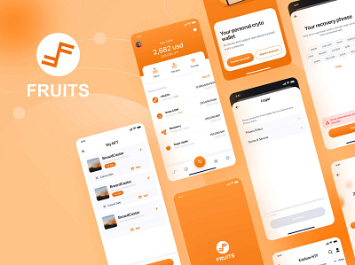 Fruits - Blockchain App app branding design ui ux