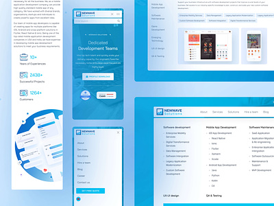 NWS - UI/UX Design Website branding design ui ux web