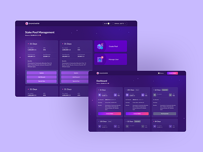 EJS Staking App design illustration ui ux