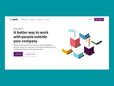 Slack Connect Landing Page