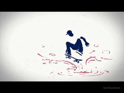 Let the good times roll... 2d cell gif motion photoshop rotoscope skateboard