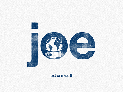 just one earth - logo design earth joe moon one