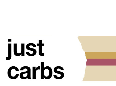 just carbs - logo concept logo