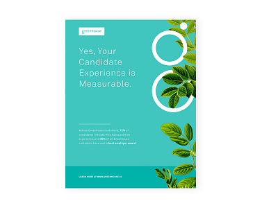 Talent Board Advertisement for Candidate UX advertisement botanicals branding candidate experience greenhouse plants recruiting startups