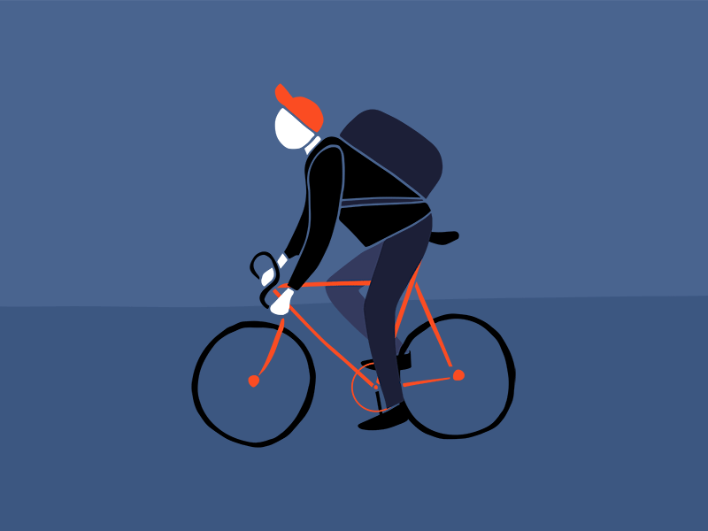 Delivery Animation animation bike cycling delivery gif illustration