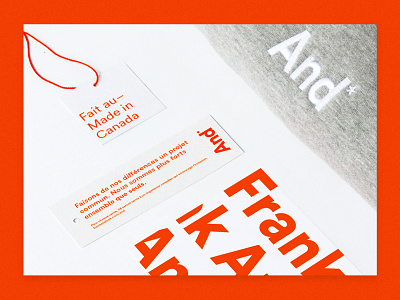 Frank And Oak - And* campaign brand clothing fashion frank and oak hangtag marketing product