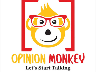 Opinion monkey Logo designing work branding business logo conceptual logo design graphic design logo logodesign professional logo