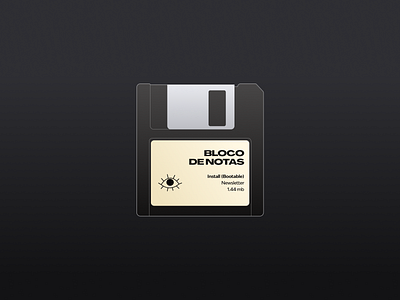 Floppy Disk - Bloco de Notas disk figmadesign ux ui