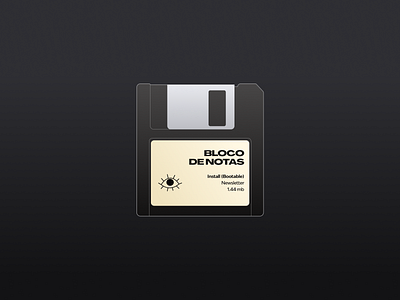 Floppy Disk - Bloco de Notas