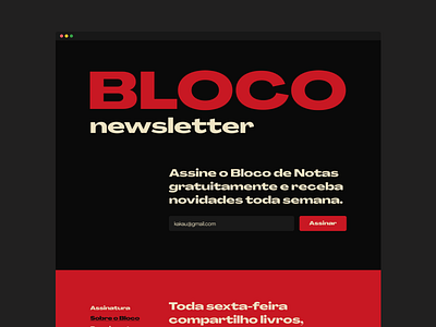 Landing Page - Bloco de Notas landing page landing page design ux ui