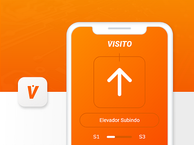 Visito app elevator ios iot mobile ux ux ui visito