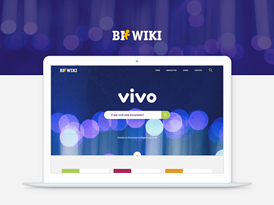 Vivo - BI WIKI brasil design homepage site telefonica ui ux ux ui vivo wiki