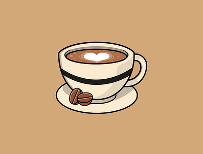 Coffee ☕ 3d catalystvibes design graphic design illustration logo vector