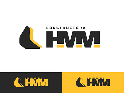 Constructora HMM branding construction company logo