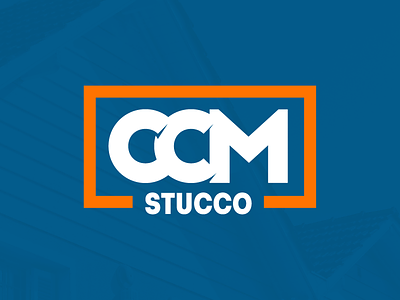 CCM Stucco / Logo brand construction logo