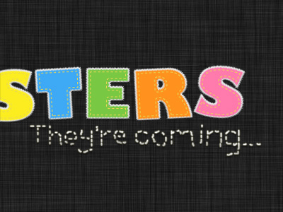 Smonsters Detail font logo logotype smonsters stitch
