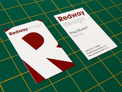 Redway design business cards avant garde business cards grey moo red white
