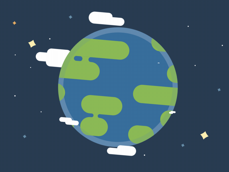 Earth animation flat icons motion motiondesign