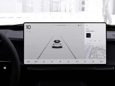 EV automotive car drive mode UI/UX dashboard simulation concept 3d animation app automotive car cg concept dashboard design ev interaction interface motion motion graphics ui ux
