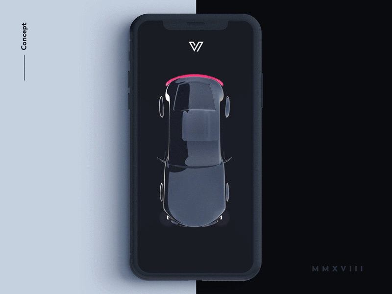 Automotive Interface Access Control UI/UX Concept abstract app automotive car cinema 4d concept design modern product ui ux website