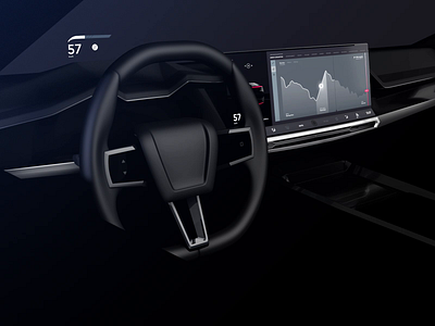 Autonomous Drive E Car Interface concept 3d app automotive car cinema concept motion technology ui ux design