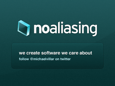 noaliasing teasing page green icon logo teasing website