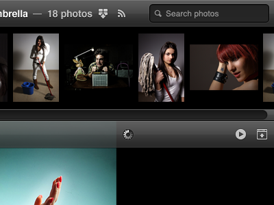 Gallery black gallery grey photo ui web