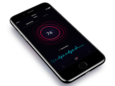Pulse app app cardiogram dark heart rate pulse