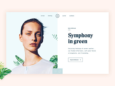 Fashionable — Header clean clothes ecommerce fashion minimal shop store typography