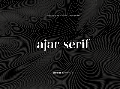 Ajar Serif graphic design type design typography