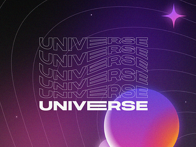 UNIVERSE graphic design poster typography universe