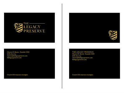 Business Card Options for Premium Life Insurance Group