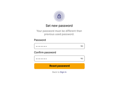 Password reset flow screen 3 graphic design needmentor ui ux uxdesigning