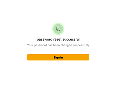 Password reset flow screen 4