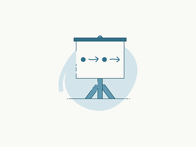 Presentation icon illustration preso systematic