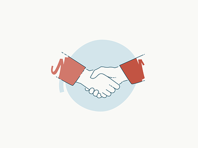Handshake hands handshake icon illustration