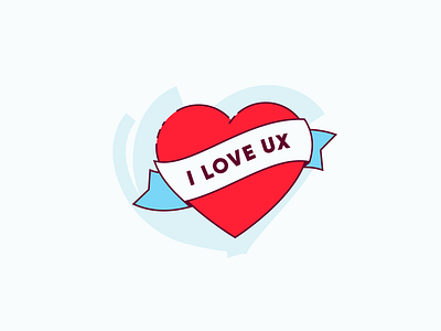 I love UX heart love tattoo ux
