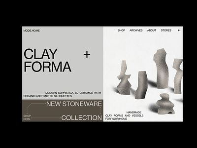 Clay Homeware  Landing Page