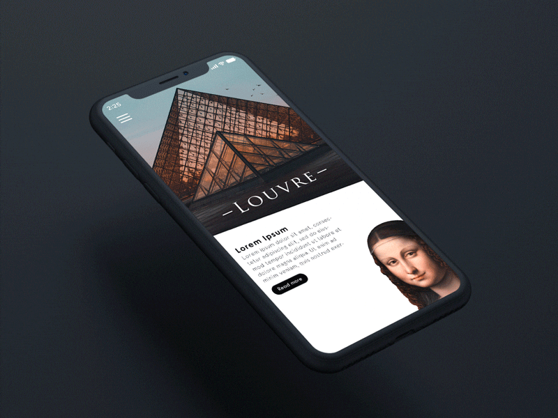 Louvre App - Concept