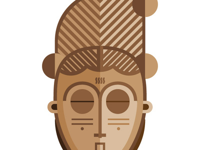 African Mask african caribbean illustration mask vector