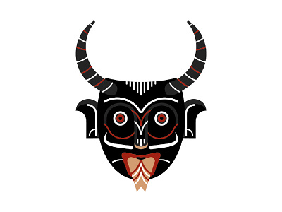 Demon Mask demon demonic geometric geometry hispanic illustration latino mask mexican mexico oklahoma vector