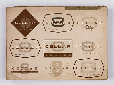Cellar8 Design Identity brown design identity logo typography versions