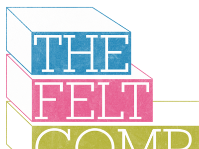 The Felt Company blocky logo typography