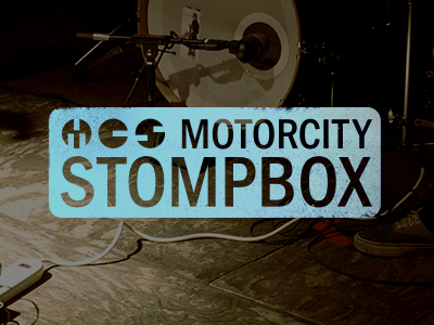 Motorcity Stompbox guitar pedals identity logo motor city